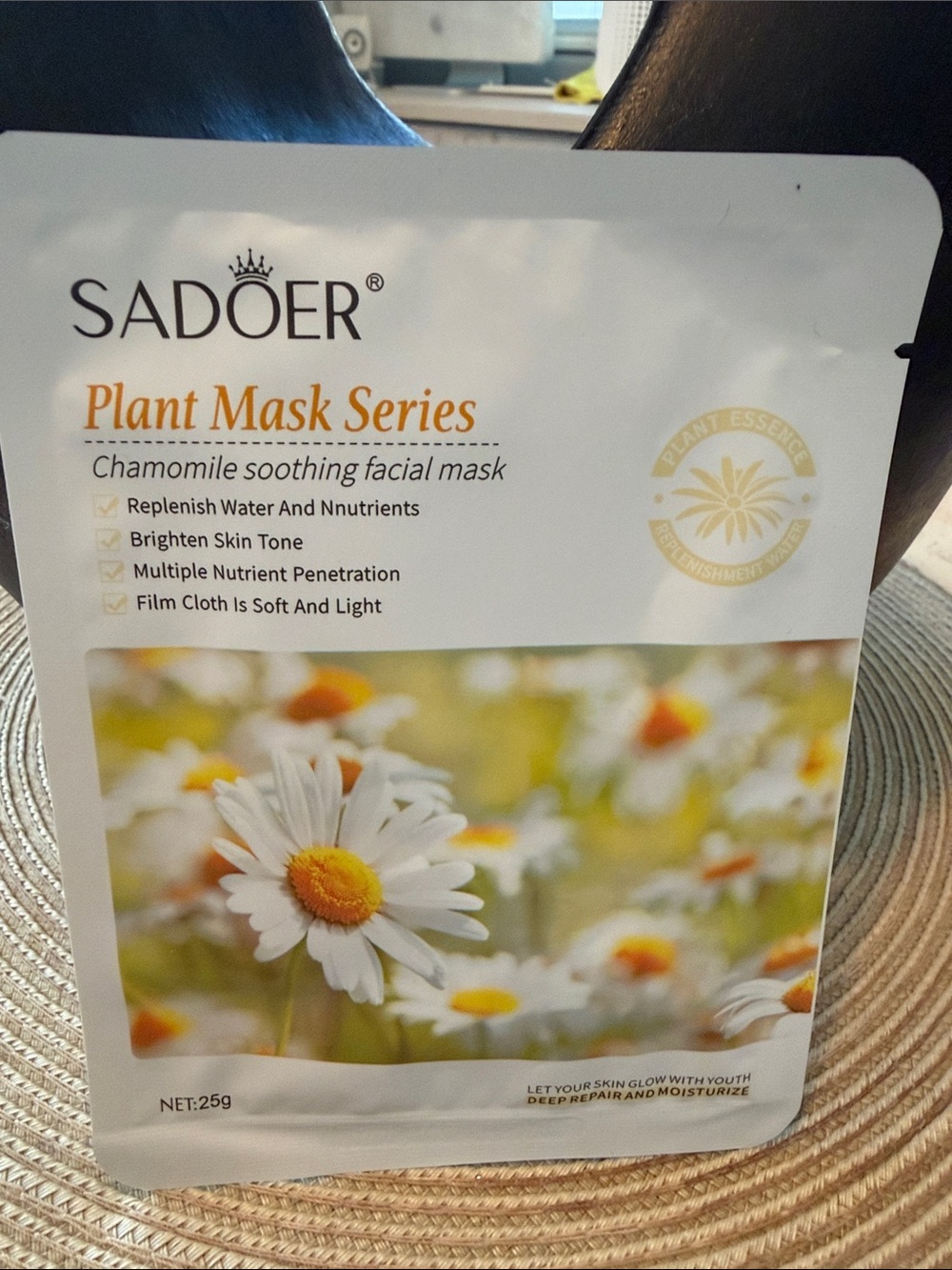 SADOER NIP Chamomile Soothing Facial Mask - Plant Essence 25g